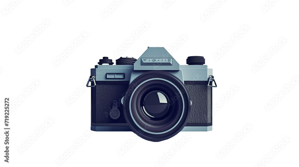 A minimalistic camera icon isolated on transparent background.