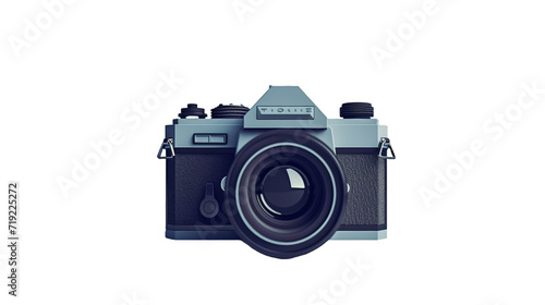 A minimalistic camera icon isolated on transparent background.