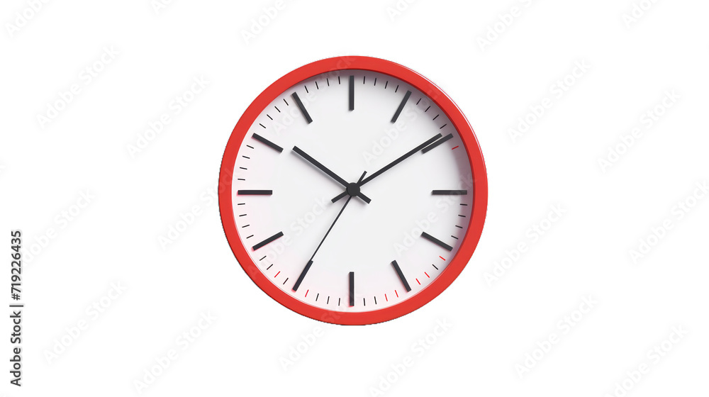 A minimalistic clock icon isolated on transparent background. A minimalistic clock icon isolated on transparent background.