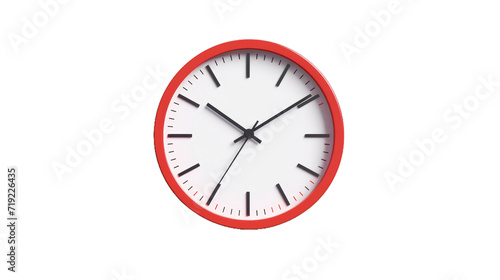 A minimalistic clock icon isolated on transparent background.