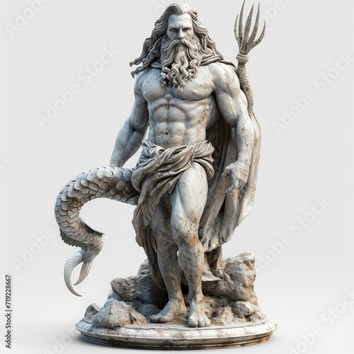 3D Cg Rendering Poseidon, 3d illustration