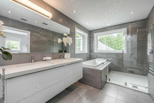 Interior of a modern bathroom