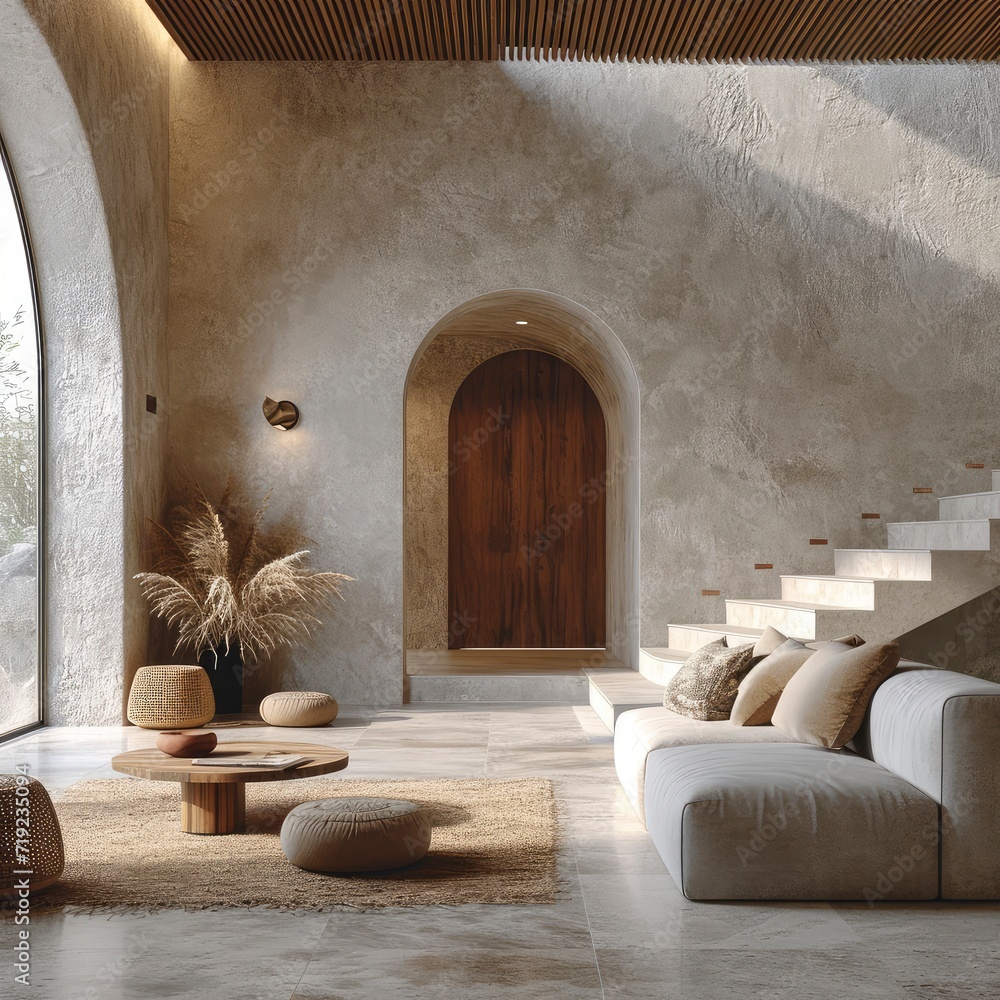 Fototapeta premium 3D Renderings Wall Coverings Floor Colors, 3d illustration