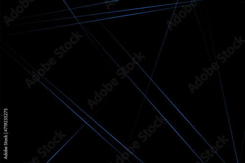 Abstract black with blue lines, triangles background modern design. Vector illustration EPS 10.