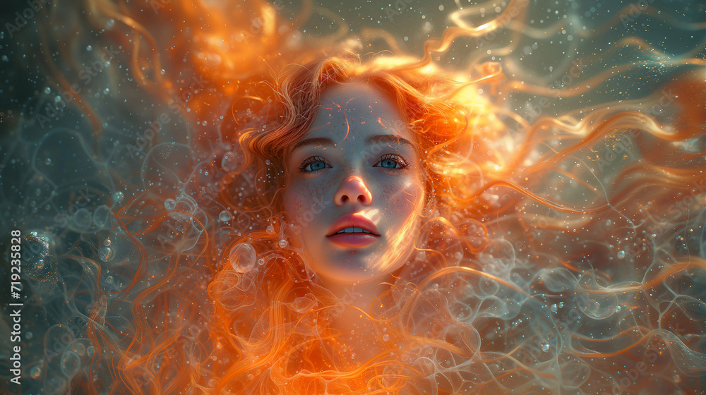 Radiant Bliss is a stunning portrait of a woman with wide eyes and a divine smile, bathed in the bright morning light. Radiant Bliss is a stunning portrait of a woman with wide eyes and a divine smile, bathed in the bright morning light.
