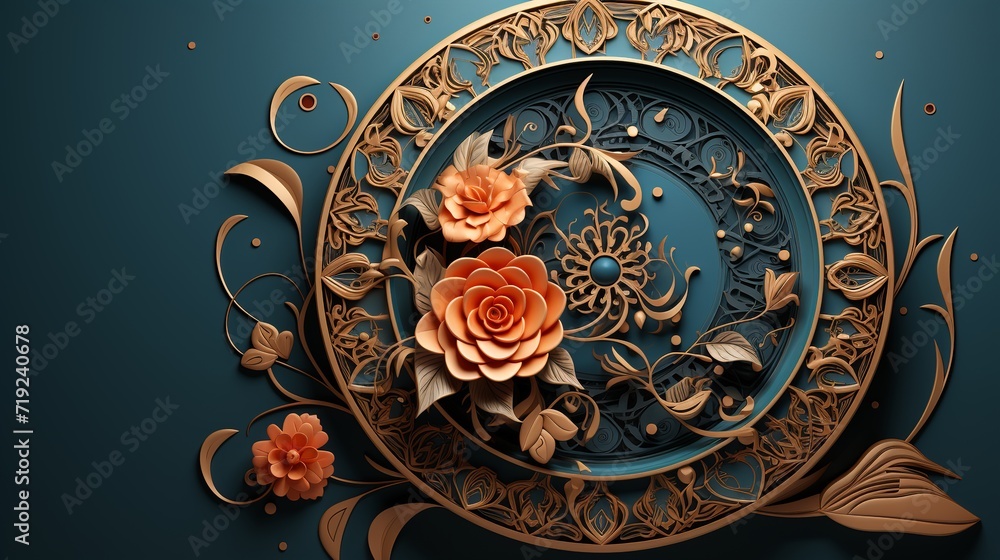 The background is very beautiful Two flowers are kept The background is very beautiful Two flowers are kept