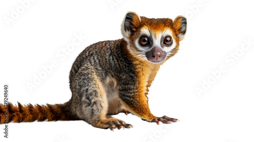 Close up of Small Animal on White Background