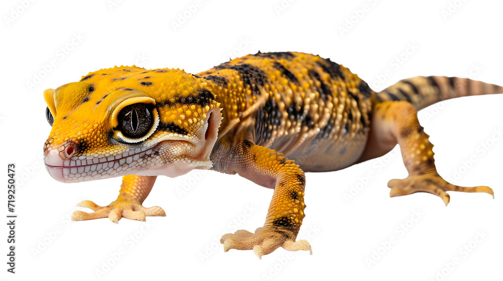 Close-Up of Small Lizard on White Background Close-Up of Small Lizard on White Background