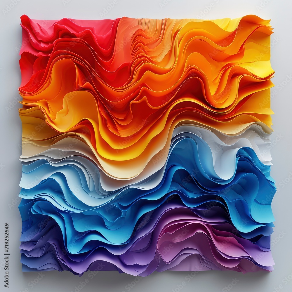 Color Emotion Series Artistic Abstraction Composed, 3d illustration Color Emotion Series Artistic Abstraction Composed, 3d illustration