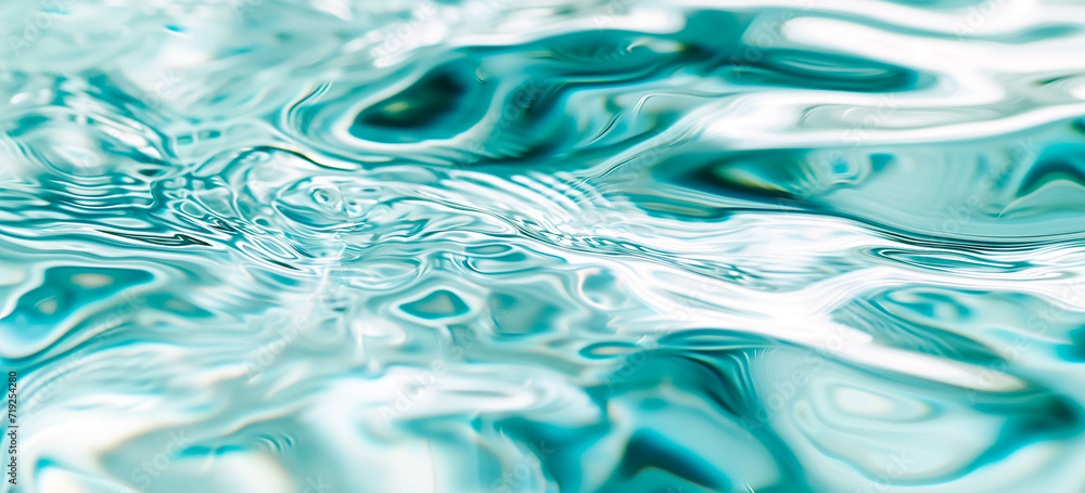 A close-up view of water surface with intricate rippling patterns. The ripples create abstract shapes. The shades of turquoise and white are visible, creating a mesmerizing effect. A close-up view of water surface with intricate rippling patterns. The ripples create abstract shapes. The shades of turquoise and white are visible, creating a mesmerizing effect.
