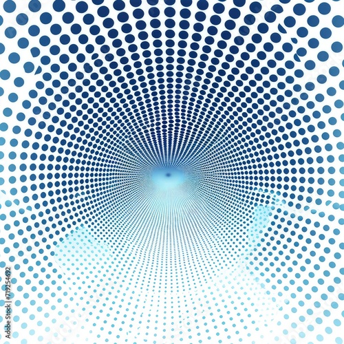 Dot White Blue Pattern Screen Led, 3d illustration
