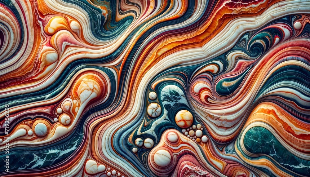 Abstract Marble Swirls in Earthy Color Palette Abstract Marble Swirls in Earthy Color Palette