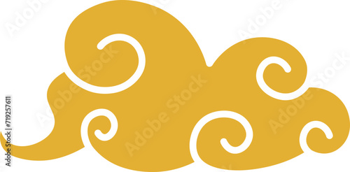 folk golden misty cloud group transparent swirl