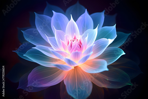 Spectral Petals flower that changes colors as if reflection