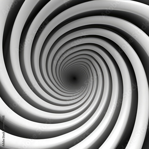 Graphic Design Art Abstract Illusion Spiral, 3d illustration