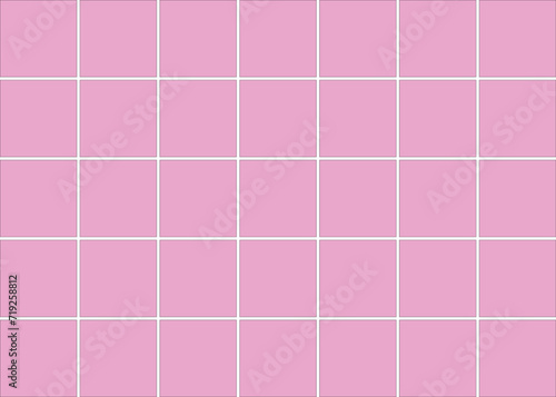 Bathroom tile design pink color