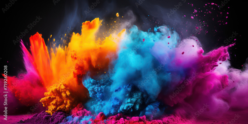 Explosive Abstract: Bursting Colours in a Cosmic Apocalypse
