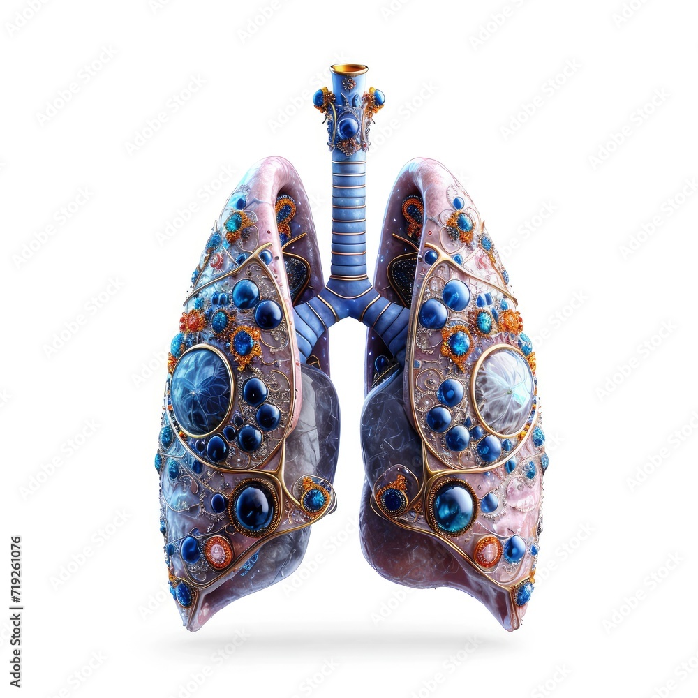 Illustration Womans Lung, 3d illustration Illustration Womans Lung, 3d illustration