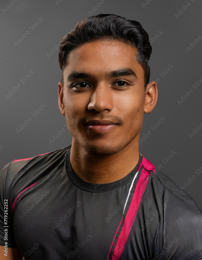 Obraz premium portrait of a athlete in a photo studio