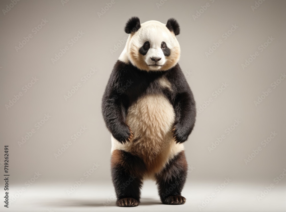 Obraz premium Panda in White Studio