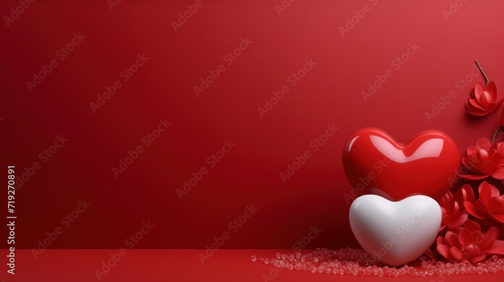 red heart on a red background copy space, white heart, love, vlentine day wallpaper red heart on a red background copy space, white heart, love, vlentine day wallpaper