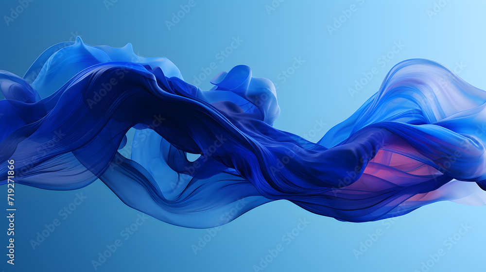 blue k smoke gradient background  - obrazy, fototapety, plakaty 