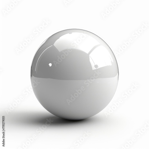 3D Sphere Realistic Glossy Ball, 3d illustration