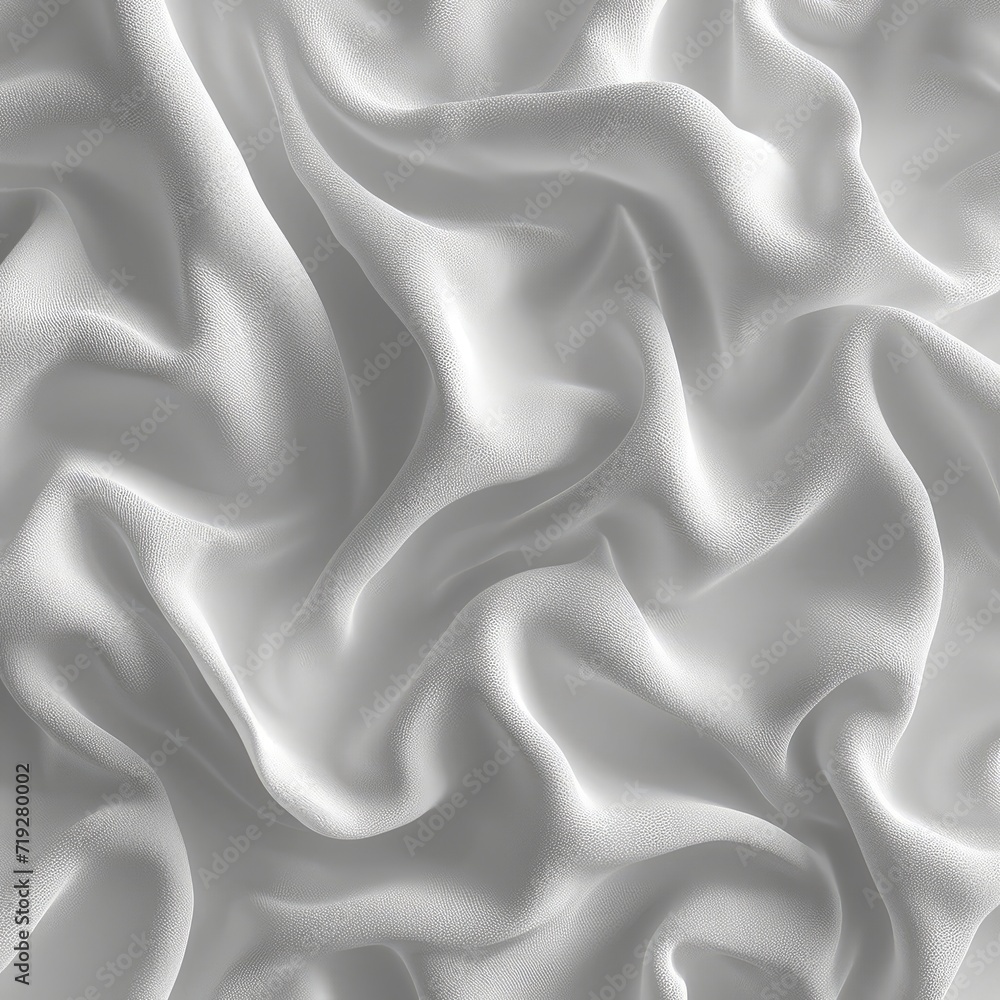 Obraz premium White Fabric Texture Background 3D Rendering, 3d illustration