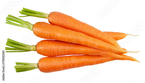 Heap of raw carrots - isolated