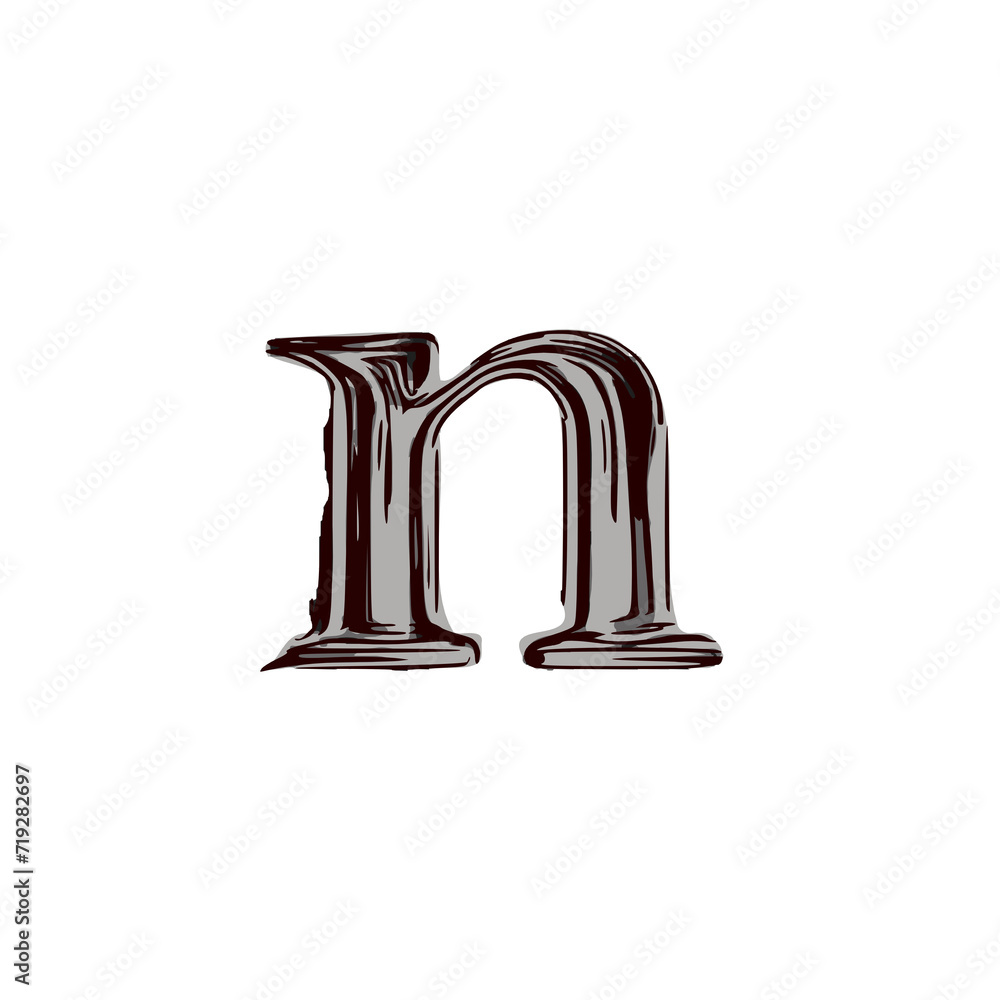 Unique alphabet letter design with transparent background Unique alphabet letter design with transparent background
