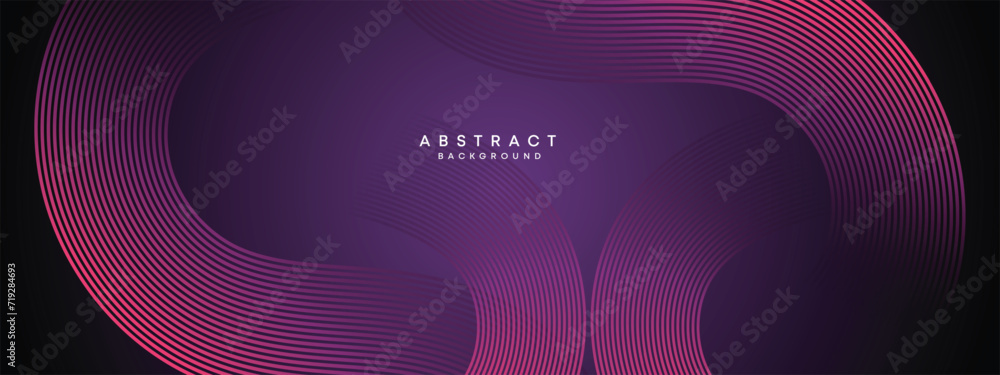 Abstract Dark Purple and Pink Waving circles lines Technology Background. gradient with glowing lines shiny geometric shape and diagonal, for brochure, cover, poster, banner, website, header Abstract Dark Purple and Pink Waving circles lines Technology Background. gradient with glowing lines shiny geometric shape and diagonal, for brochure, cover, poster, banner, website, header