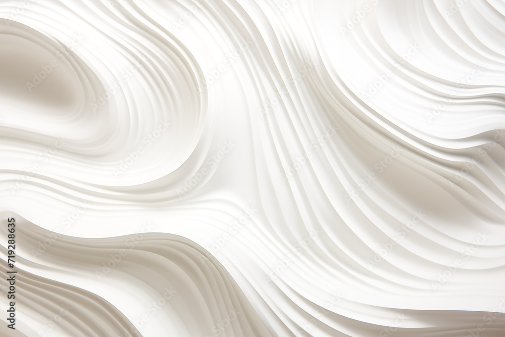 Organic white swirly background wallpaper - Generative AI Organic white swirly background wallpaper - Generative AI