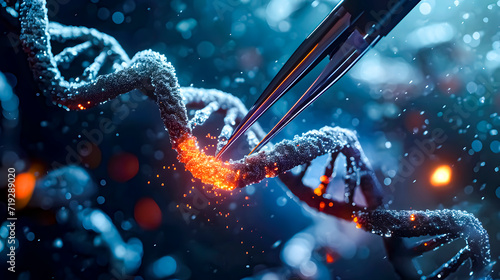 CRISPR is a tool for genetic editing that has revolutionized molecular biology and gene therapy photo