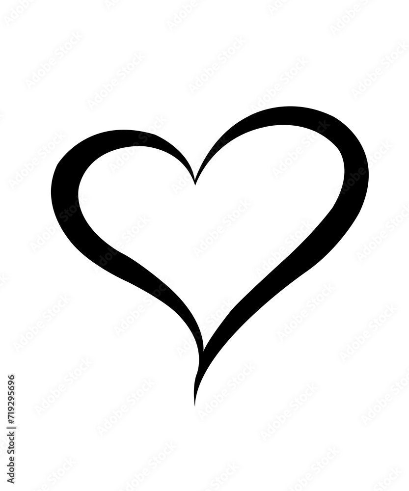 Heart clip art design on plain white transparent isolated background for card, shirt, hoodie, sweatshirt, apparel, tag, mug, icon, poster or badge Heart clip art design on plain white transparent isolated background for card, shirt, hoodie, sweatshirt, apparel, tag, mug, icon, poster or badge