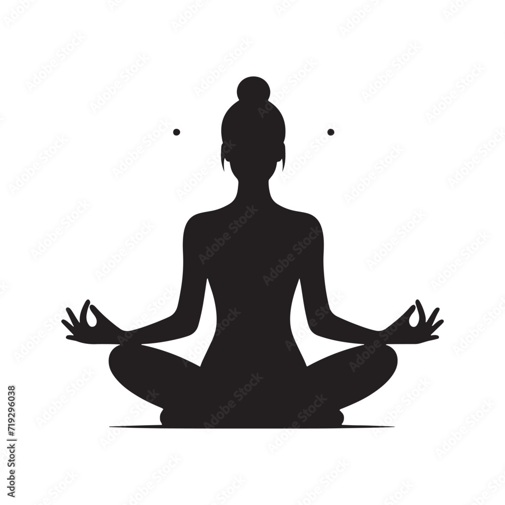 Tranquil Moments: Silhouette of a Person Engaged in Meditation for Inner Peace and Calmness - Meditation Illustration - Meditation Vector - Relaxation Silhouette
Tranquil Moments: Silhouette of a Person Engaged in Meditation for Inner Peace and Calmness - Meditation Illustration - Meditation Vector - Relaxation Silhouette