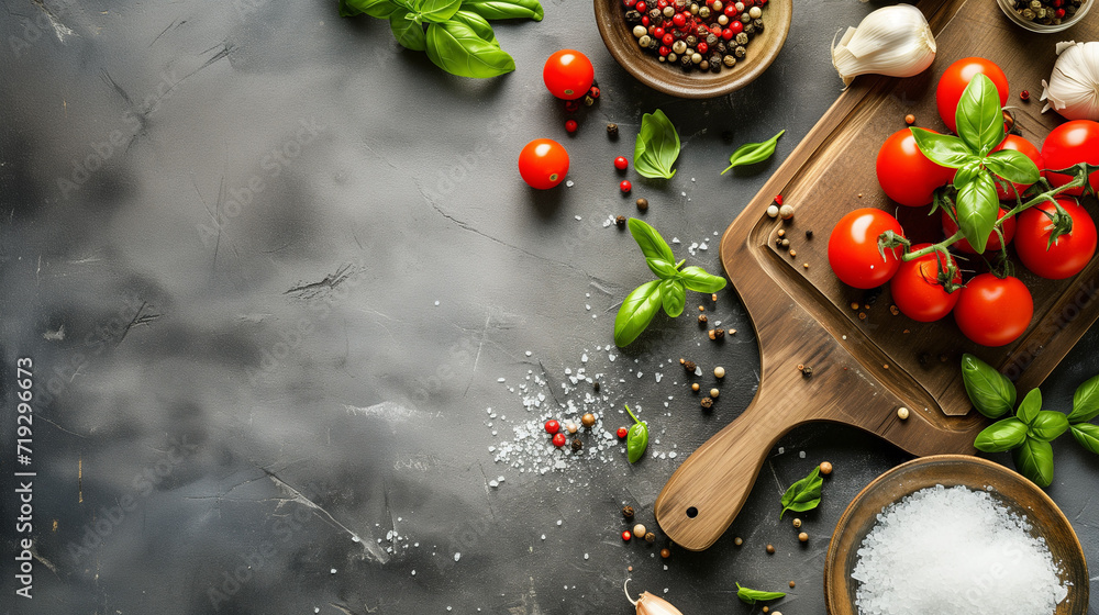 Ingredients for Cooking. Background with Copyspace. Ingredients for Cooking. Background with Copyspace.