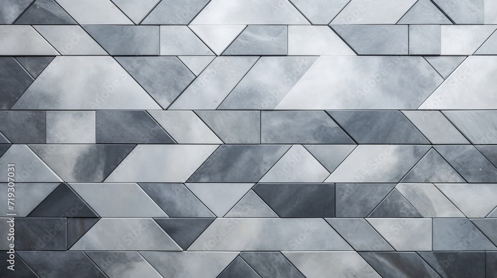 The tiles have a gray pattern The tiles have a gray pattern