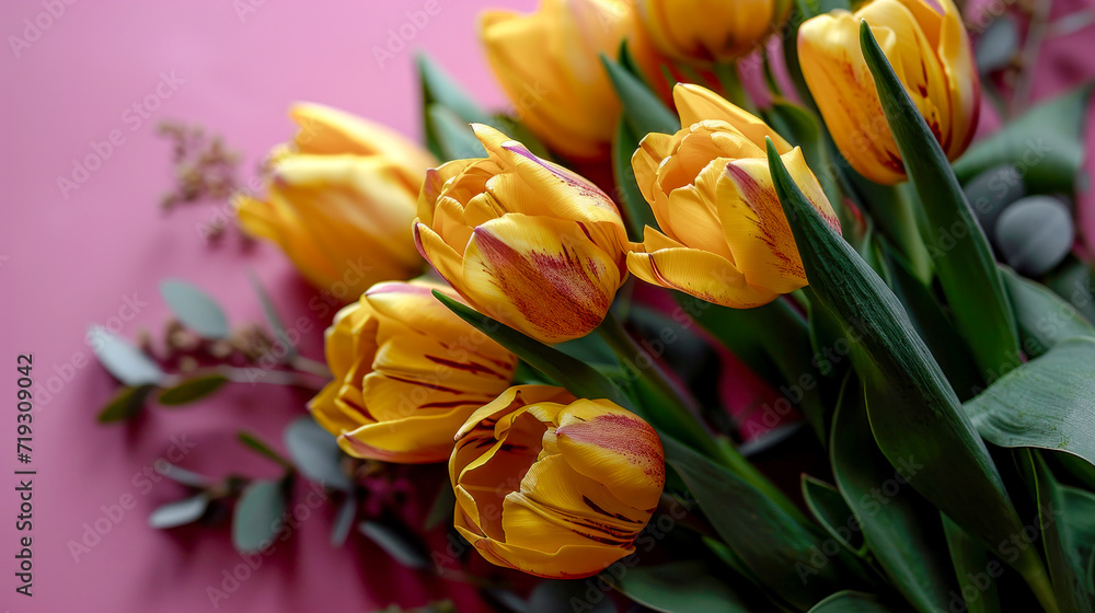 Flower Greeting Tulips Roses for Valentine's Day Mother's Day Beautiful Flower Bouquet Modern Graphic Concept Greeting Card Wallpaper Digital Art Magazine Background Poster Flower Greeting Tulips Roses for Valentine's Day Mother's Day Beautiful Flower Bouquet Modern Graphic Concept Greeting Card Wallpaper Digital Art Magazine Background Poster