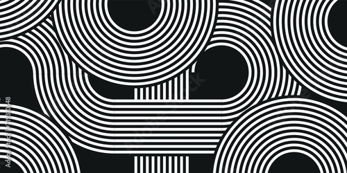 Spiral sound wave rhythm line dynamic abstract vector background