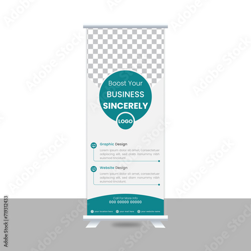 Institutional Rolling up Banners of Businesses Rolled up backing in speaking engagements, flexible banners gets up, x-stands, horizontal rolling up, and exhibition presentations