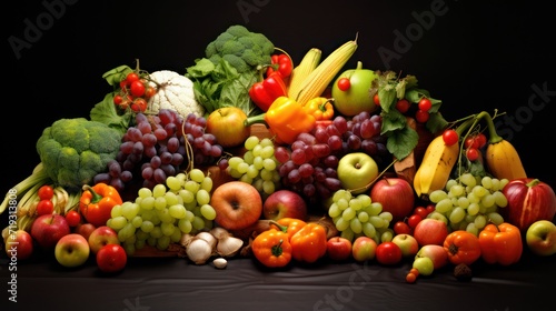 Harvest a variety of fresh fruits and vegetables from organic farming.