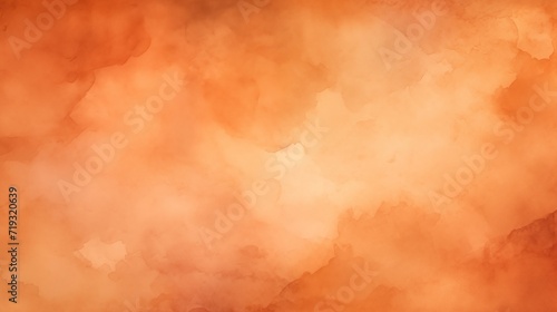 Terracotta watercolor abstract background, Abstract orange watercolor background, generative ai photo