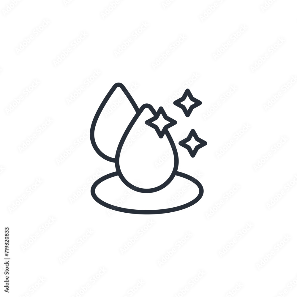 clean water icon. vector.Editable stroke.linear style sign for use web design,logo.Symbol illustration. clean water icon. vector.Editable stroke.linear style sign for use web design,logo.Symbol illustration.