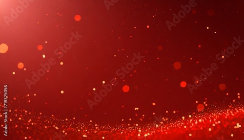 banner particles glitter awards dust red gradient abstract background futuristic glittering in space on red background