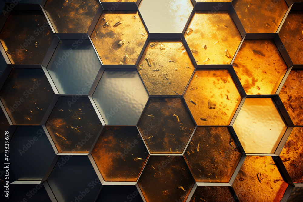 pattern with hexagons