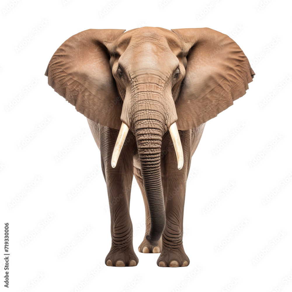 elephant isolated on white