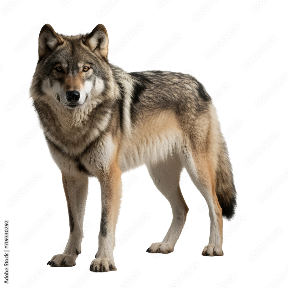 wolf isolated on white