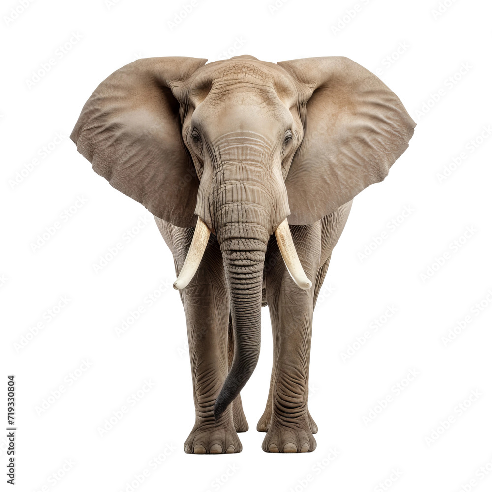 elephant isolated on white