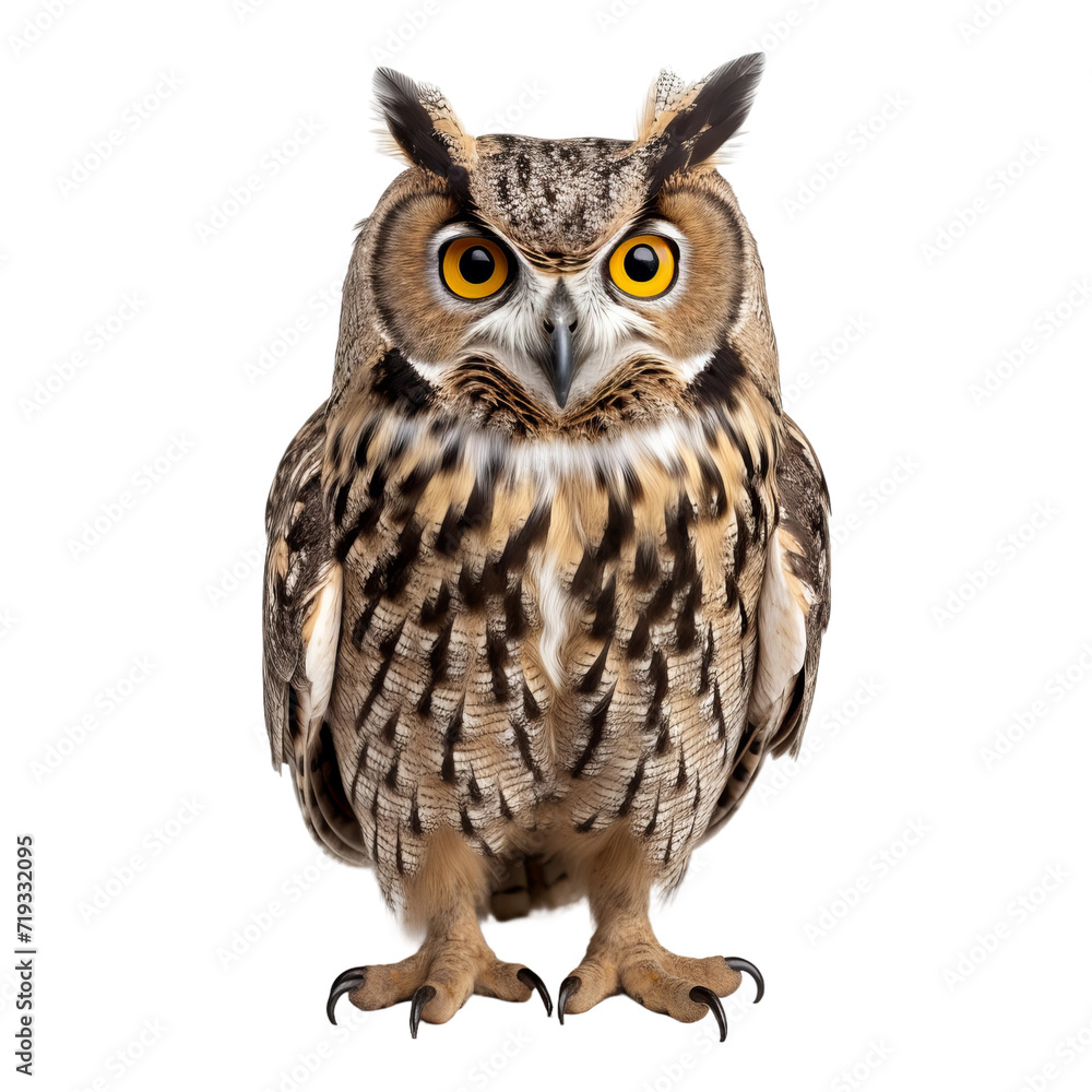 owl isolated on white owl isolated on white