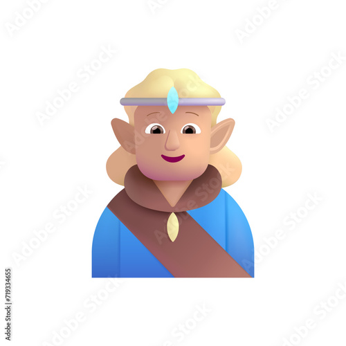 Man Elf: Medium-Light Skin Tone